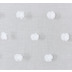 Elbersdrucke Gardine Fluffy Dots weiß 140 x 255 cm