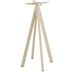 Essentials Infinity Stehtisch Sand gestell + Tropical Wood HPL 70 cm