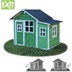 EXIT Loft 150 Holzspielhaus - grün