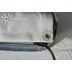 Floracord Polyester Balkonumrandung waschbar silbergrau 65x 300 cm inkl. Kordel zum befestigen