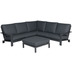 Garden Impressions Lincoln lounge set 4-teilig carbon black/ reflex black