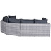 Garden Impressions Menorca lounge set 4-teilig cloudy grey L-shape/refl.black