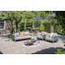 Garden Impressions Carmen Lounge Sofa Set 5-tlg c. schwarz/ grau/ alu teak look