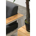Garden Impressions Cube lounge Sessel matt wei/ reflex bl/ teak look
