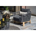 Garden Impressions Gartensofa Kingstown Loungeset aus Seil light teaklook/ merino black