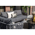 Garden Impressions Gartensofa Kingstown Loungeset aus Seil light teaklook/ merino black