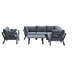 Garden Impressions Sasha Lounge Set 4-tlg carbon schwarz/ reflex schwarz