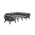 Garden Impressions Sasha Lounge Set 4-tlg carbon schwarz/ reflex schwarz