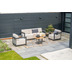 Garden Impressions Serena Loungeset 5-tlg carbon schwarz/ merino sand/ teak look