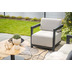 Garden Impressions Serena Loungeset 5-tlg carbon schwarz/ merino sand/ teak look