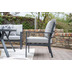 Garden Impressions Sergio L/D Sofa Set 4-tlg carbon schwarz/ hell grau