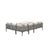 Garden Impressions Gartenlounge Teramon Eck-Set, Seil taupe/desert sand