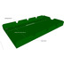 Grasekamp Ersatzdach Universal Hollywoodschaukel  Grün Ersatz-Bezug Sonnendach Dachplane Grün