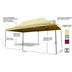 Grasekamp Faltpavillon 3x6m Modena Beige  extra starkes Gestell beige