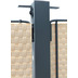 Grasekamp Paravent Eppan 184x195cm 3tlg. inkl.  Sichtschutzstreifen beige - Stellwand  Doppelstabmatte anthrazit