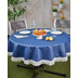 Grasekamp Gartentischdecke 130x160cm oval Azurblau  Weichschaum Witterungsbeständig  Wetterfest geschäumt  Pflegeleicht  abwaschbar Blau