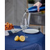 Grasekamp Gartentischdecke 130x160cm oval Azurblau  Weichschaum Witterungsbeständig  Wetterfest geschäumt  Pflegeleicht  abwaschbar Blau