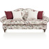 Hertie Luzia Couch 3-Sitzer, Webstoff, Blume