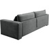Hertie PIAGGE Couch mit Bettfunktion Stoff POSO 60 (Anthrazit), Cordstoff