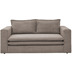 Hertie PIAGGE Set - Couch/ Hocker Stoff POSO 03 (Hellbraun), Cordstoff