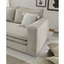 Hertie PIAGGE Set - Couch/ Hocker Stoff POSO 100 (Hellbeige), Cordstoff