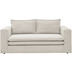 Hertie PIAGGE Set - Couch/ Hocker Stoff POSO 100 (Hellbeige), Cordstoff