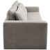 Hertie PIAGGE Set - Couch mit Bettfunktion/ Hocker Stoff POSO 03 (Hellbraun), Cordstoff
