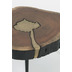 Hollnder Beistelltisch ALBERO GRANDE Baumscheibe aus Akazienholz braun-schwarz