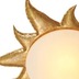 Holländer Deckenleuchte 2-flg. SOLE ORO Eisen gold - Glas weiß opal