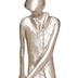 Holländer Figur FEMMINILE Aluminium silber - Holz schwarz Pose 2