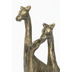 Hollnder Figur GIRAFFE Aluminium antik mattgold