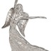 Holländer Figur PRELUDIO Aluminium silber - Holz weiß, Pose 1