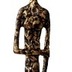 Holländer Figur RESPETTO GROSS Kunststein anthrazit-bronze - Fuß aus Holz schwarz