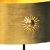 Holländer Tischleuchte 1-flg. SUN OVAL Eisen gold-braun - Metallschirm oval