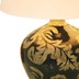 Hollnder Tischleuchte 1-flg. TOULOUSE Keramik glasiert schwarz-schlamm H42 cm