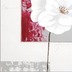Holländer Wandbild CUGINA Leinwand weiß grau rot magenta - Rahmen Holz