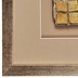 Holländer Wandbild GOIA 1 Holz-Glas-Kunststein silber-gold-sand