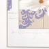 Holländer Wandbild SEZIONE Leinwand weiß beige violett - Rahmen Holz