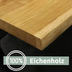 holz4home Tischplatte, Eiche, 200 x 100 cm, mit Baumkante