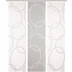Home Wohnideen 3er Set Schiebevorhang Bambusoptik Leinenstruktur Pinalo Grau 245x60 cm