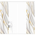 Home Wohnideen 4er Set Schiebewand Deko Digitaldruck Guldo Gold 245x60 cm