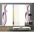 Home Wohnideen 5er Set Schiebewand Deko Digitaldruck Fala Beere 245x60 cm