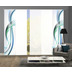 Home Wohnideen 5er Set Schiebewand Deko Digitaldruck Fala Blau Grn 245x60 cm