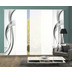 Home Wohnideen 5er Set Schiebewand Deko Digitaldruck Fala Grau 245x60 cm