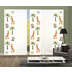 Home Wohnideen 5er Set Schiebewand Deko Digitaldruck Girabo Multicolor 245x60 cm