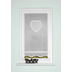 Home Wohnideen CORAZON Fenster/Türbehang aus Batist bestickt weiß 100x60 cm