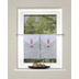 Home Wohnideen ELG Fensterbehang 2er SET aus Voile appliziert und bestickt rot 45x30 cm