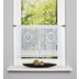 Home Wohnideen Fensterbilder Leinenstruktur Lochstickerei Weiss 45 x 30 cm