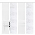 Home Wohnideen Schiebevorhang Querstreifen 4er Set Baum Grau 245x57 cm