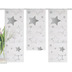 Home Wohnideen STARS Fensterbehang 3er SET Bambusoptik digitalbedruckt grau 80x30 cm